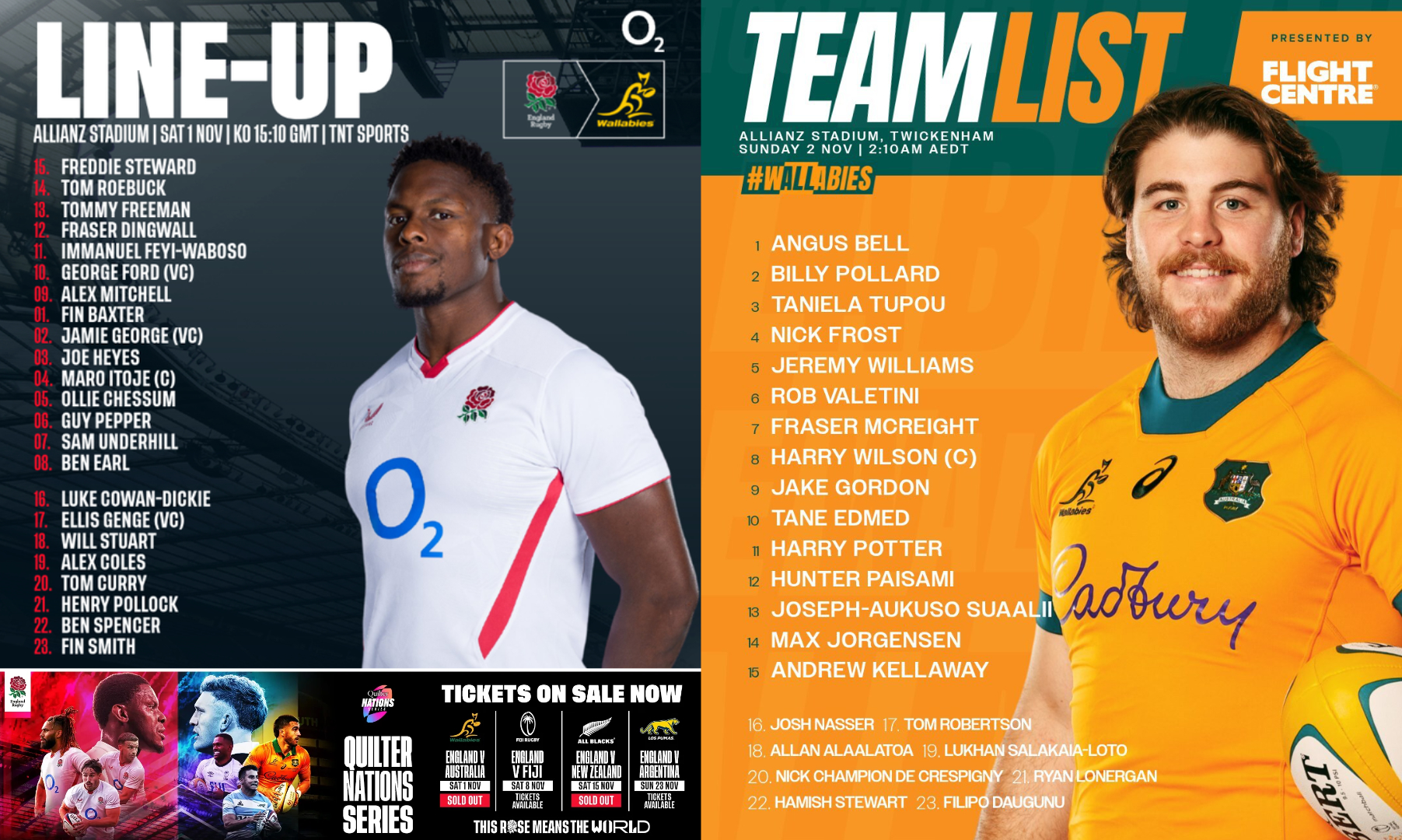 QNS25:イングランドVSオーストラリア