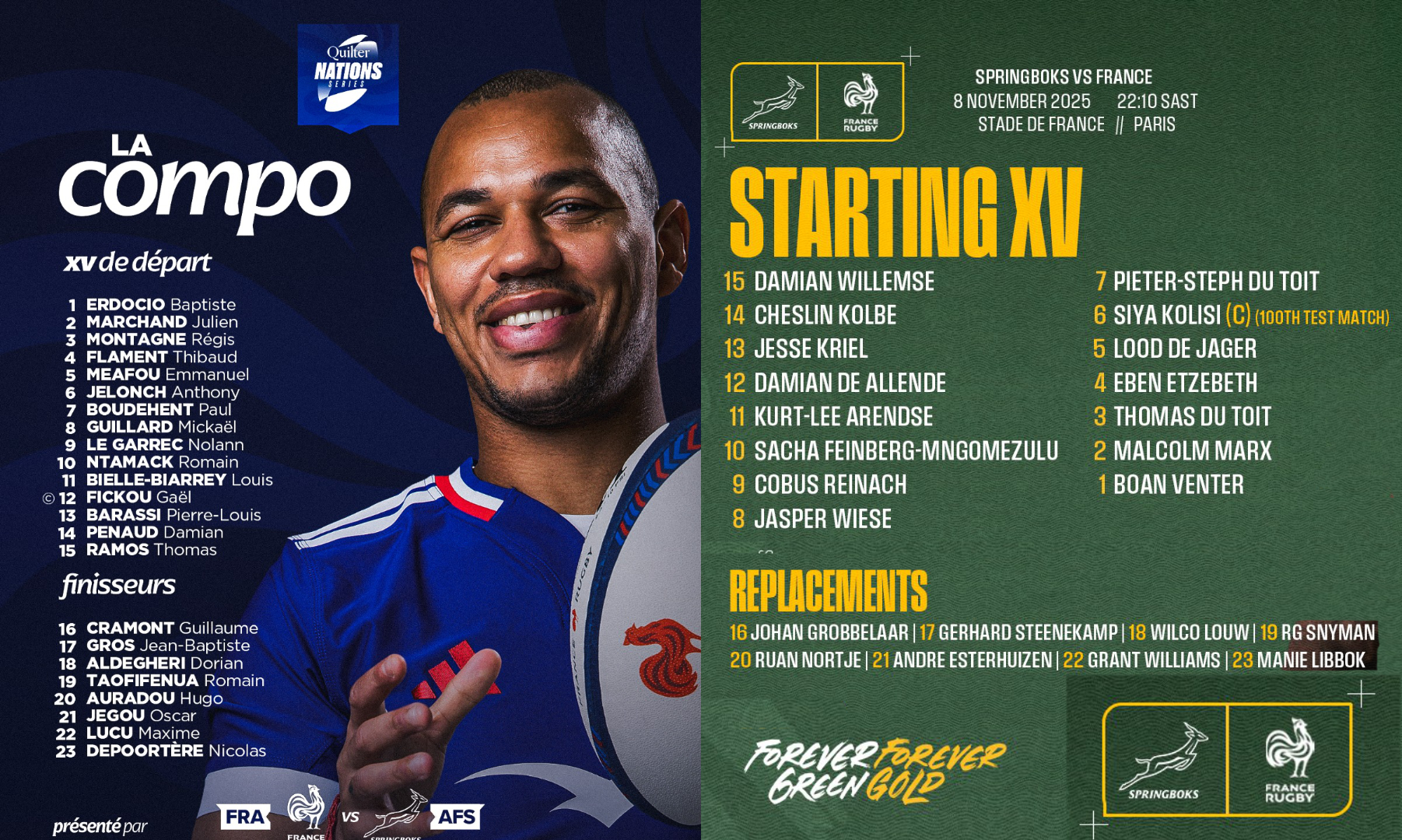 QNS25:フランスVS南アフリカ