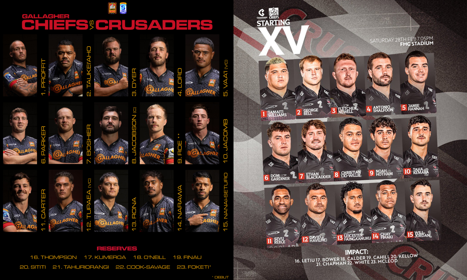 SRP26(第3節)、チーフスVSクルセイダーズ