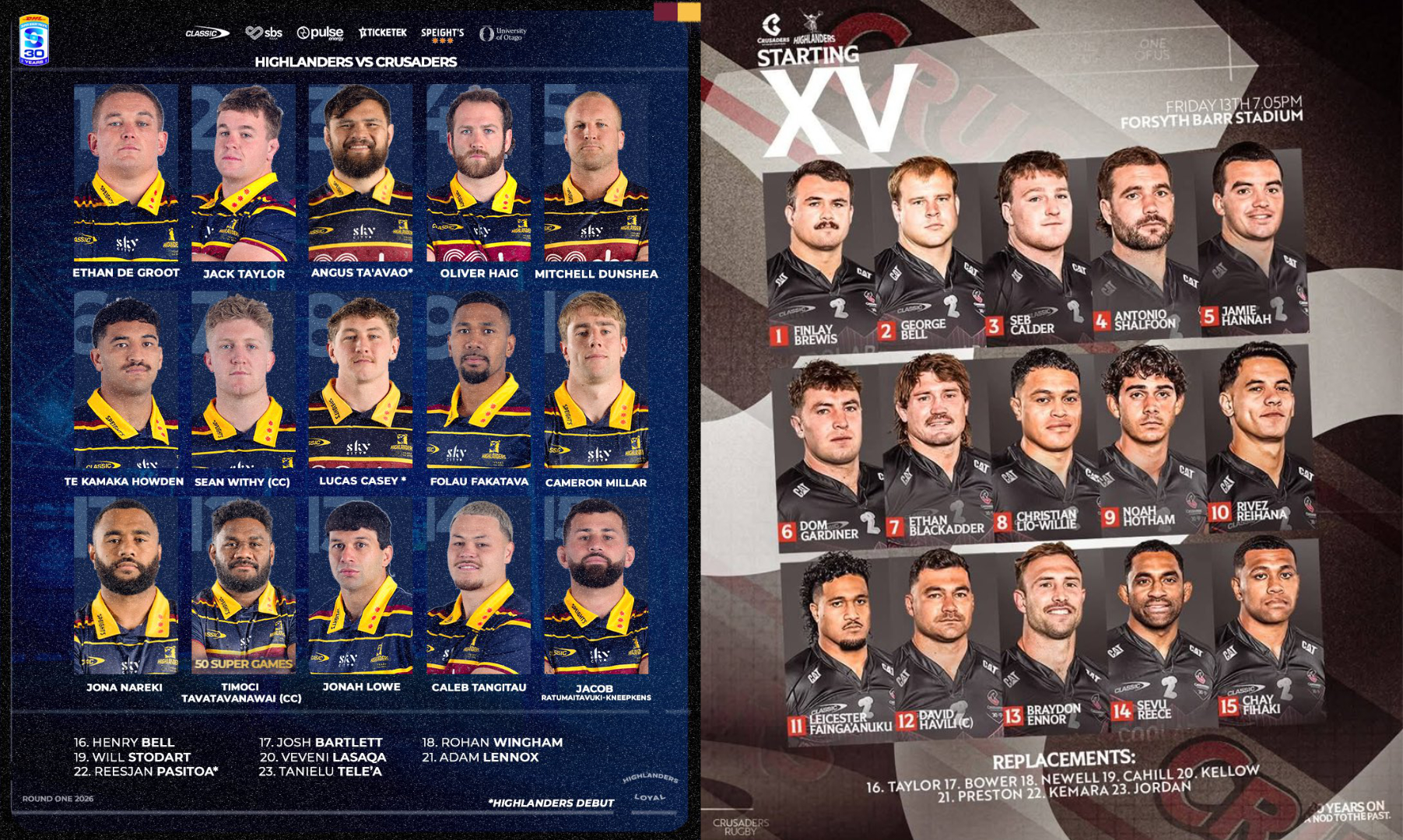 SRP26(スーパーラグビーパシフィック)開幕戦、ハイランダーズVSクルセイダーズ