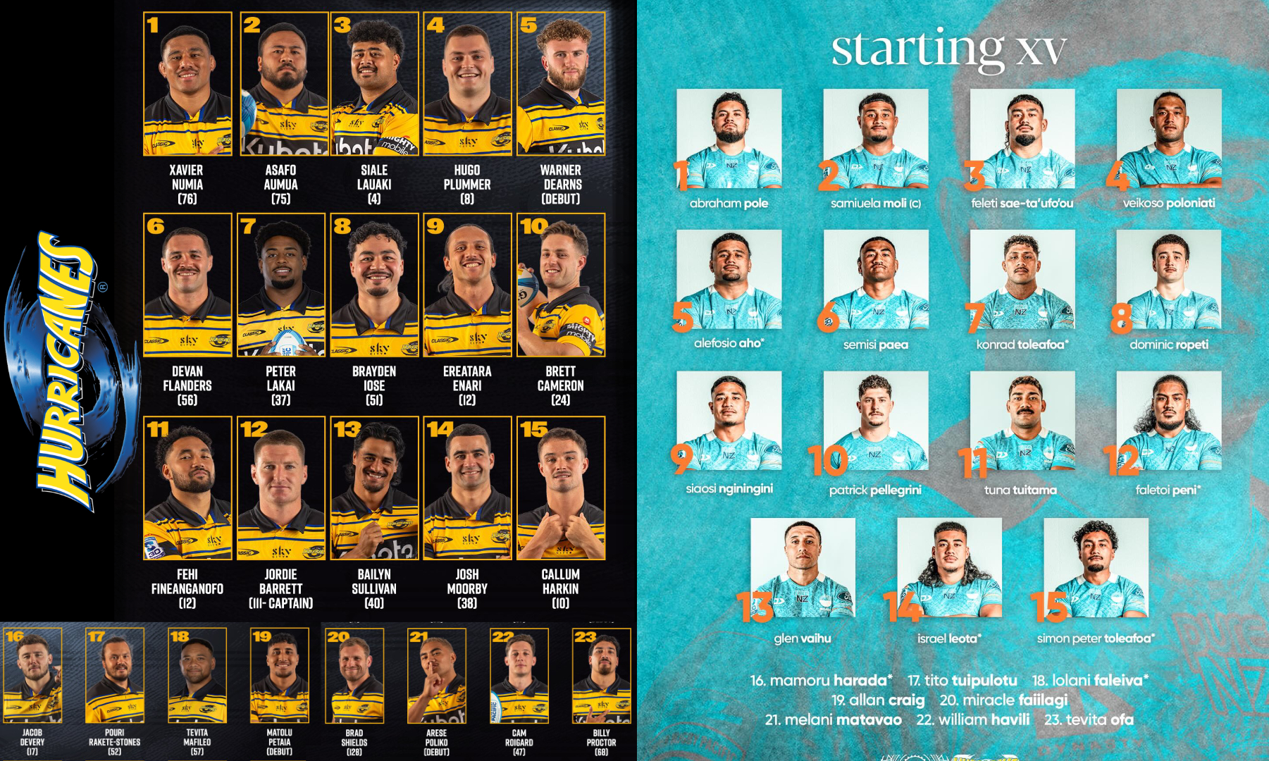 SRP26（第2節）、ハリケーンズVSモアナ・パシフィカ