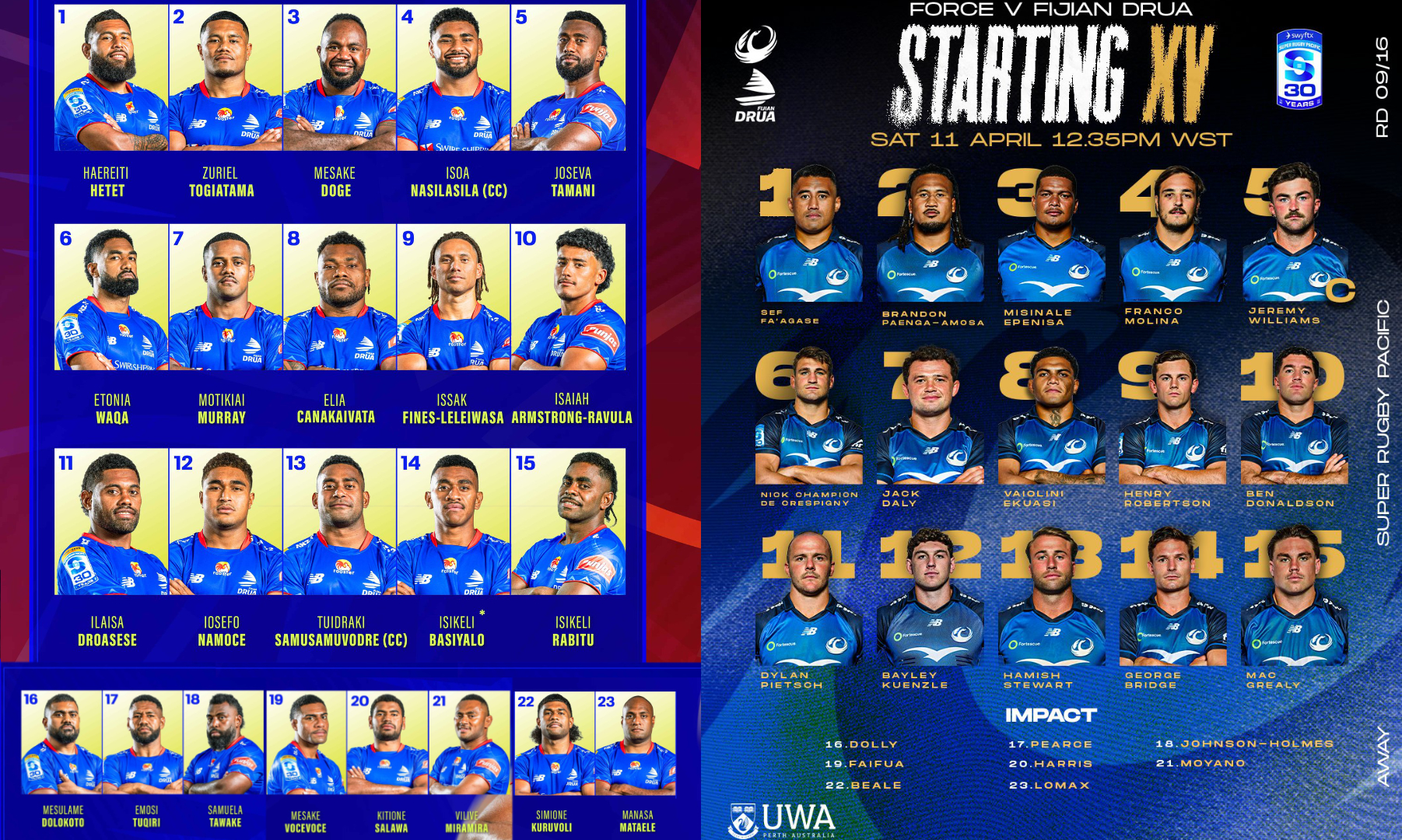 SRP26（第9節）、フィジアン・ドゥルアVSフォース