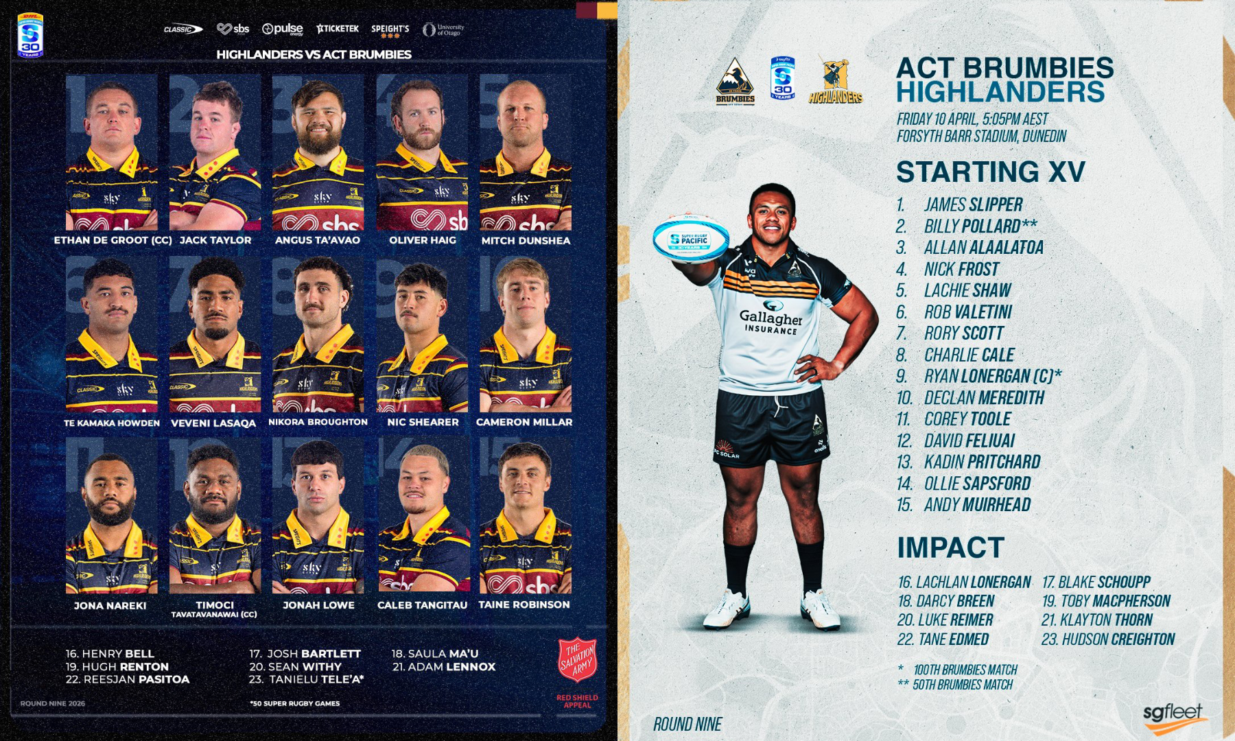 SRP26（第9節）、ハイランダーズVSブランビーズ