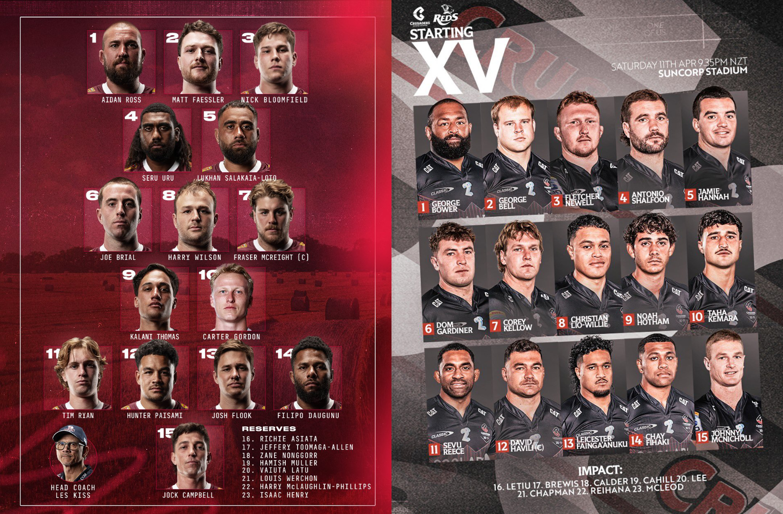 SRP26（第9節）、レッズVSクルセイダーズ