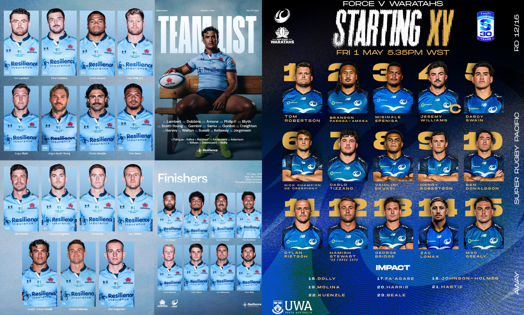 SRP26（第12節）、ワラターズVSフォース